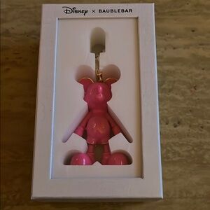 Disney x BaubleBar Pink Mickey Keychain